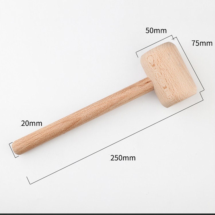 1 Piece Wood Hammer Leather Tool