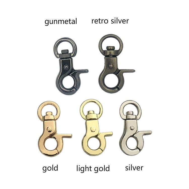 2 Pieces Trigger Snap Hooks / Purse Hook / Key Hook/ Swivel Hook 8mm x 32mm