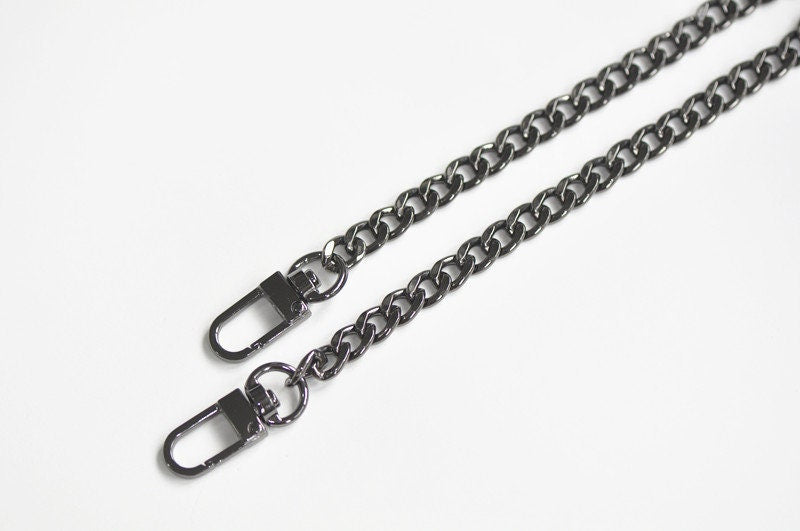 8mm Flat Chain For Bag Making Gumetal Black, Silver, Light Gold 3 Colors Available