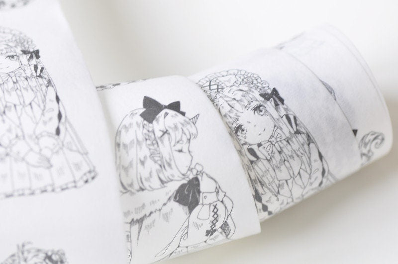 Lovely Girls Washi Tape Journalling Tape 45mm wide x 3 Meters No.12007