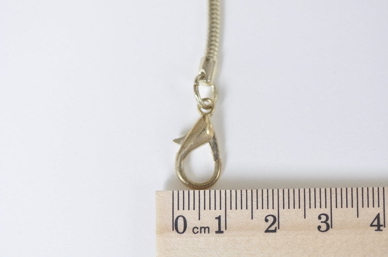 Light Gold Snake Chain Thin Handbag Chain Brass Handbag Chain 2.4mm x 46cm