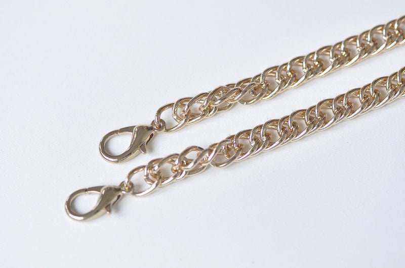 Handbag Chain Brass Handbag Chain Never Fade Width 7mm x Length 110cm Light Gold