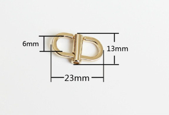 2 Pieces Metal Bag Strap Length Adjuster Pick Color Inner Size 6mm