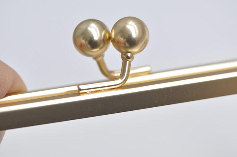 6" Matte Gold Purse Frame Glue-In Style 15cm x 8.5cm ( 6" x 3 1/3")