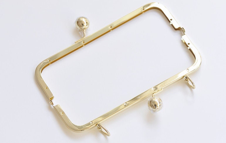 Gold Purse Frame Clutch Bag Purse Frame With Screws 20cm