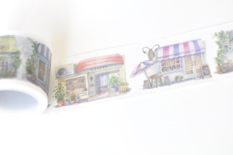 Street Scenery Washi Tape 30mm Wide x 3M Long No.12073