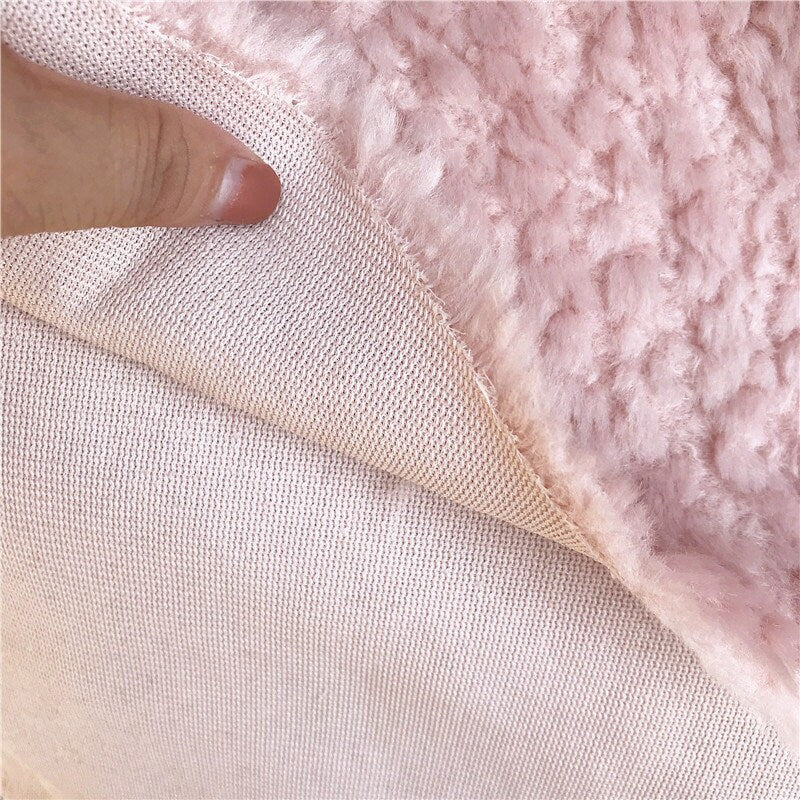 70cm x 50cm ( 27"x 19") Pink Fabric Teddy Bears Fur For Teddy Bear Making