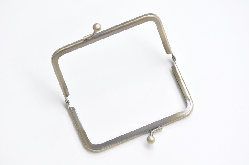 Bronze Purse Frame Wedding Handle Purse Frame Glue-In Hooks 12.5cm x 6.5cm
