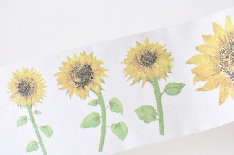 Sunflowers Masking Tape 40mm Wide x 3 Meters No.12017