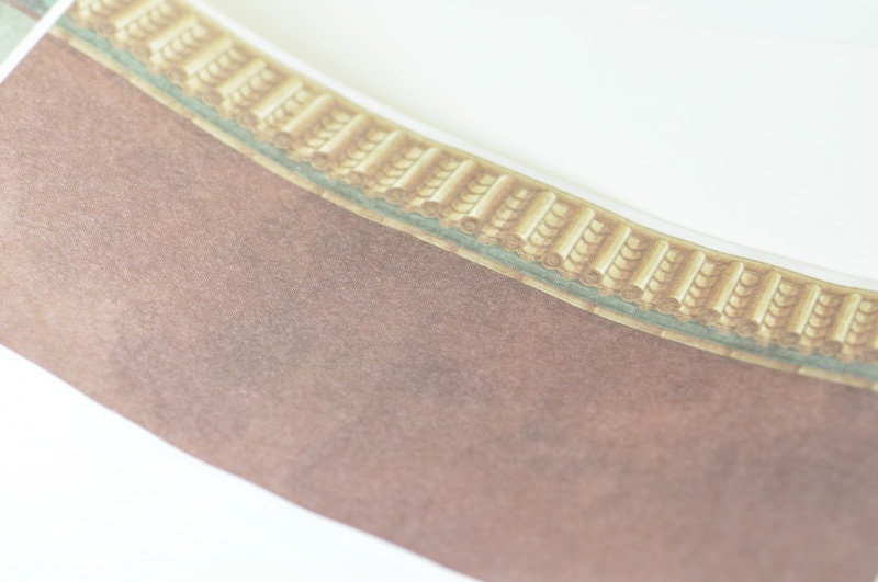 Retro Wall Washi Tape Wide Lined Masking Tape 80mm wide x 3M Roll No.11039