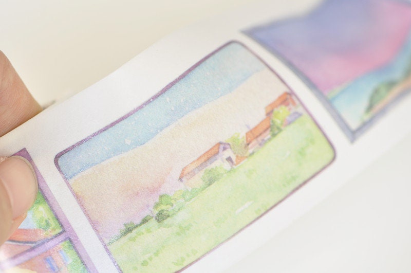 Retro Windows Washi Tape Journals Tape 50mm wide x 3 Meters No.11021