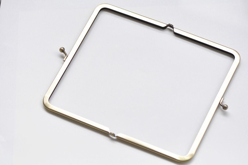 Retro Purse Frame Bronze Metal Bag Hanger 18x14cm
