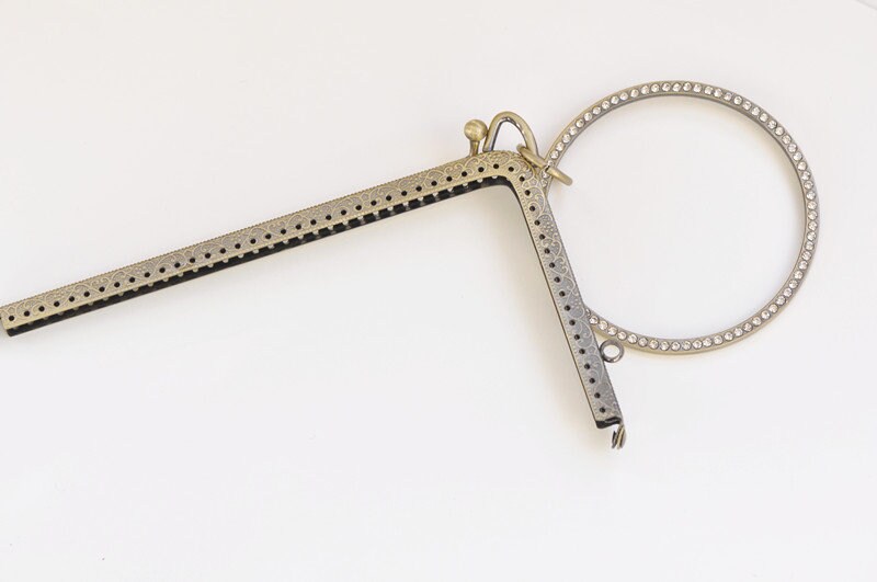 18.5cm Purse Frame Celephone Bag Purse Frame Bronze And Light Gold