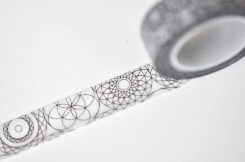 Geometric Shapes Masking Washi Tape  15mm x 10M No.10985