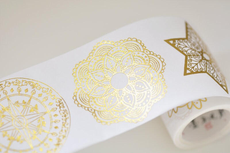 Foil Gold Washi Tape 50mm wide x3 Meters No.13172