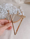 8cm x 3.5cm (3" x 1 1/3") Light Gold Ball Head Kisslock Glue-In Mini Purse Frame
