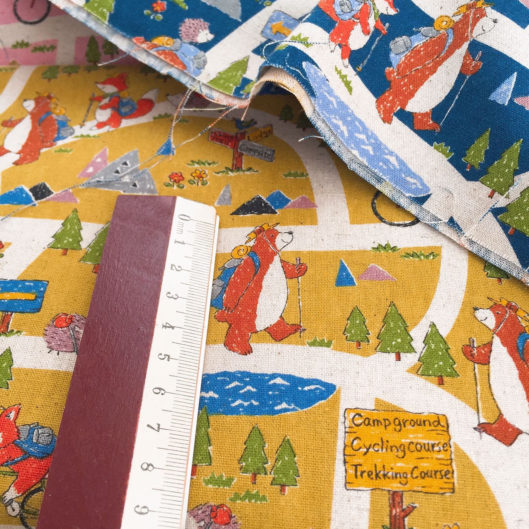 Cotton And Linen Fabric Soft With Cute Pattern 50 x 110cm