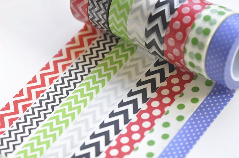 Washi Tape Set 8 Rolls A Set No.12091