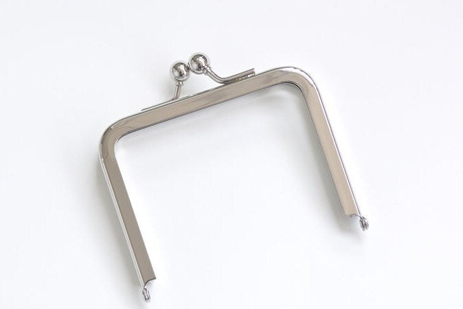 10cm (4.1") Box Bag Purse Frame Side Opening Glue-In Style 10x8cm Silver/Bronze/Light Gold/Gold Pick Color