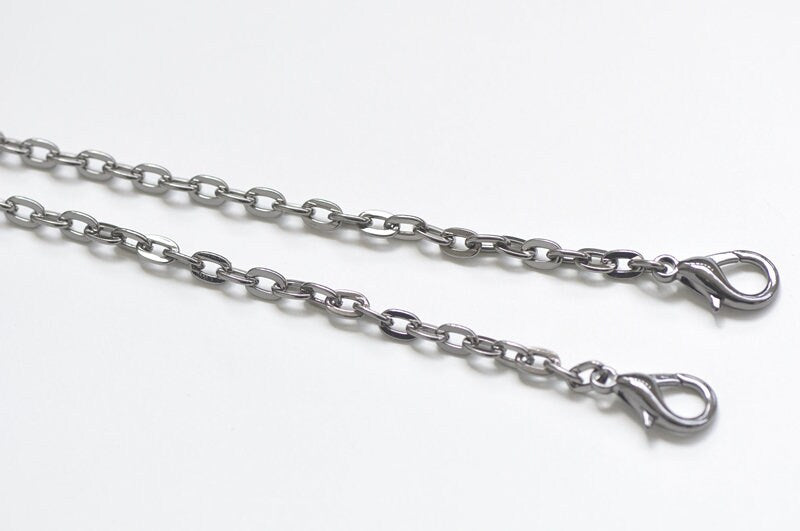 6mm Bag Chain Gunmetal Black/Silver/Gold 100cm/110cm/120cm/130cm