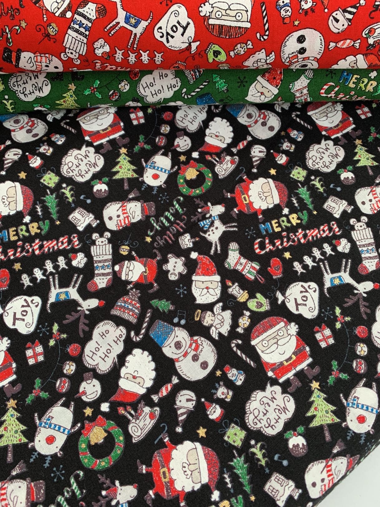 Christmas Cotton Fabric Sewing Material 50 x 108cm