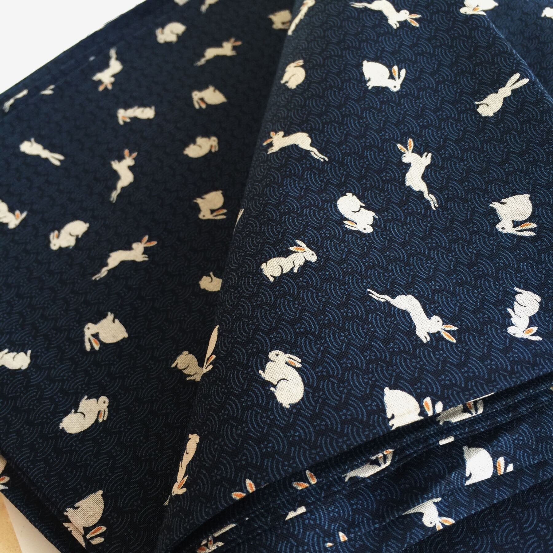 Cute Bunny Cotton Fabric Sewing Material 50 x 108cm