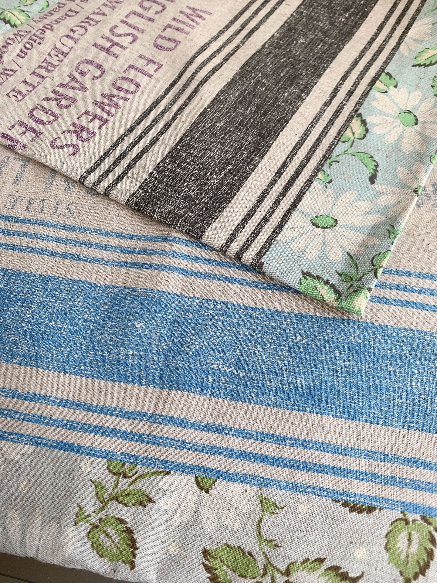 Retro Cotton And Linen Fabric Soft With Natural Pattern 50 x 110cm (19"x43")