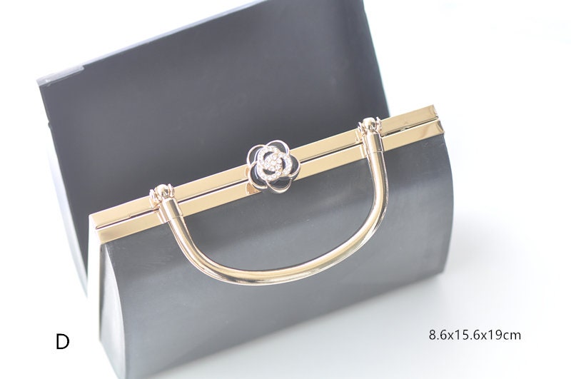 Rectangular Box Purse Frame Clutch Bag Frame 8.5x15.5x19cm