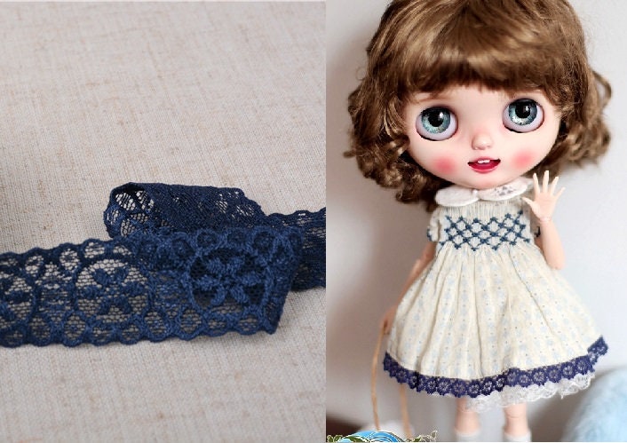 Lace Trim Deco Tape Blue Lace Ribbon Sewing Material 3cmx100cm