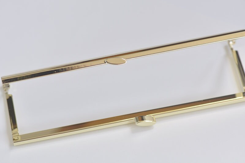 7" Gold Purse Frame Glue-In Purse Frame 18.5cm x 6cm