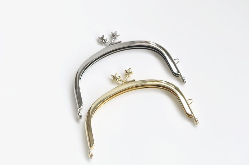 10cm (4") Cute Purse Frame Glue-In Style Two Colors 10x5cm