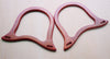 17.5cm x 13.5cm A Pair of Wood Handle Handcraft Material for Handbag Making