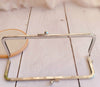 8" (20.5cm) Silver Metal Purse Frame Glue In Style 20.5cm x 6.8cm