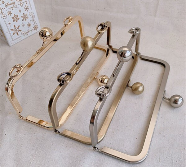 8" Purse Frame Clutch Bag Purse Frame Glue In Style Three Colors 20cm x 6.5cm