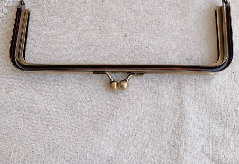 17.5cm( 6.8") Retro Bronze Purse Frame Side-Opening Bag Hanger 17.5x6.5cm