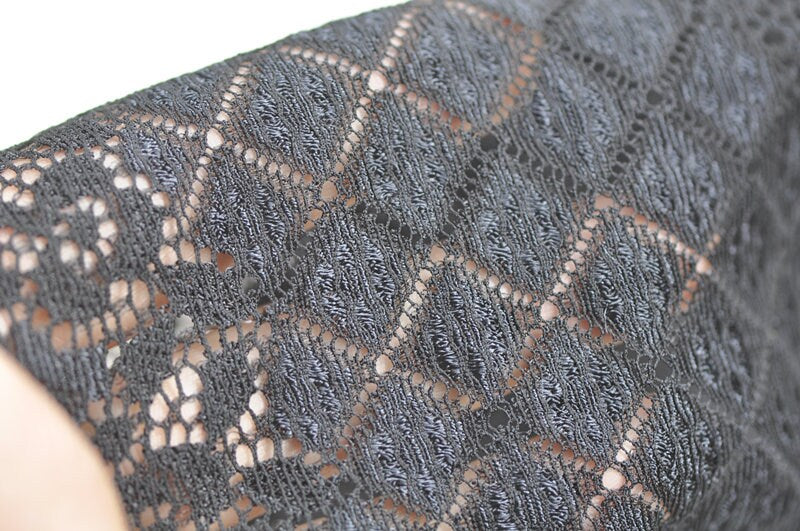 Lace Trim Deco Tape Wide Black Lace Ribbon Sewing Material 13.5mm x 100cm