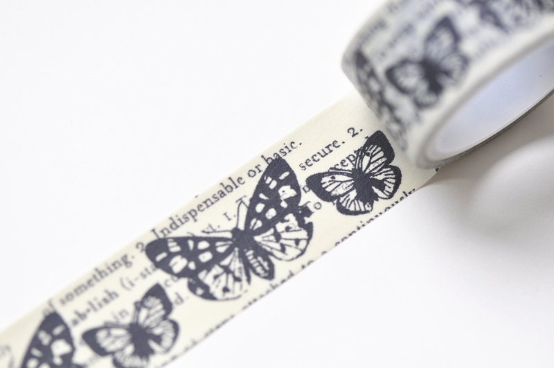 Butterfly Washi Tape /Japanese Masking Tape 30mm x 5 Meters No.11056
