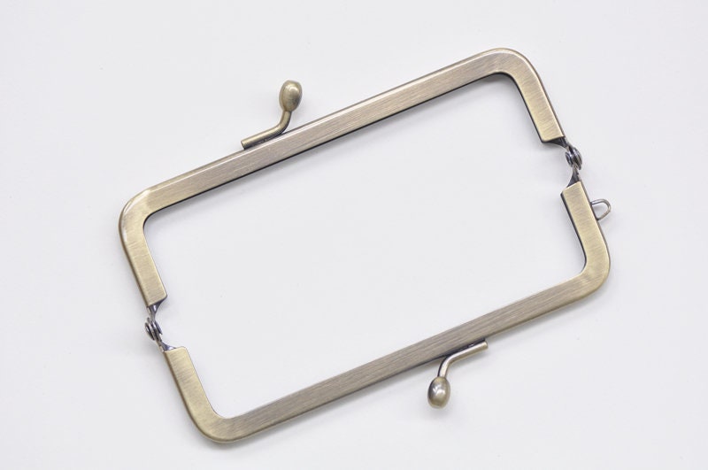 Bronze Purse Frame Butterfly Knot Kiss Lock Purse Frame Glue-In Style 11.5cm x 3.5cm