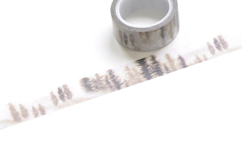 Retro Tranquil Watercolored Washi Tape 15mm x 3 Meters No.11113