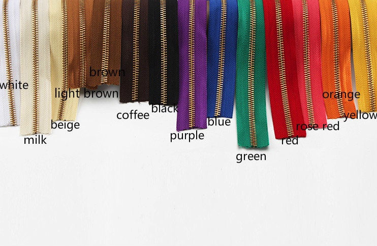Handbag Zippers Brass Teeth 10cm  No.3/No.5 Pick Style And Color