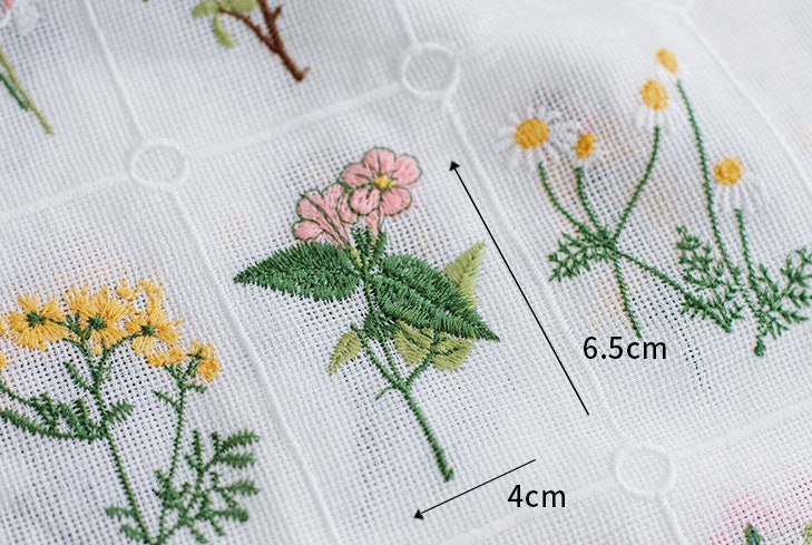 Pure Yarns Fabric Soft With Retro Flower Cotton Fabric Sewing Material 50 x 125cm