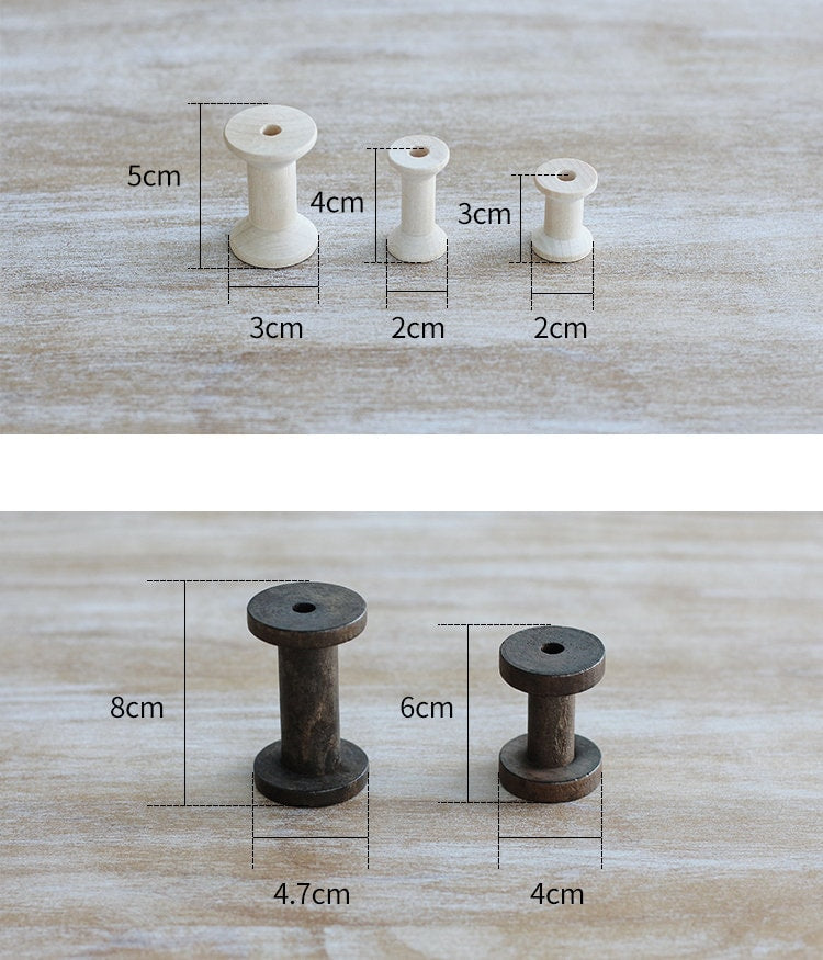 Wood Spool For Handcraft Pick Size/Color