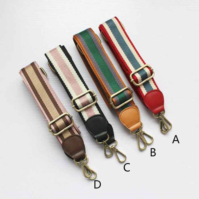 38mm Width Bag Strap Adjustable Length 88cm-134cm With Gold/Bronze Lobsters