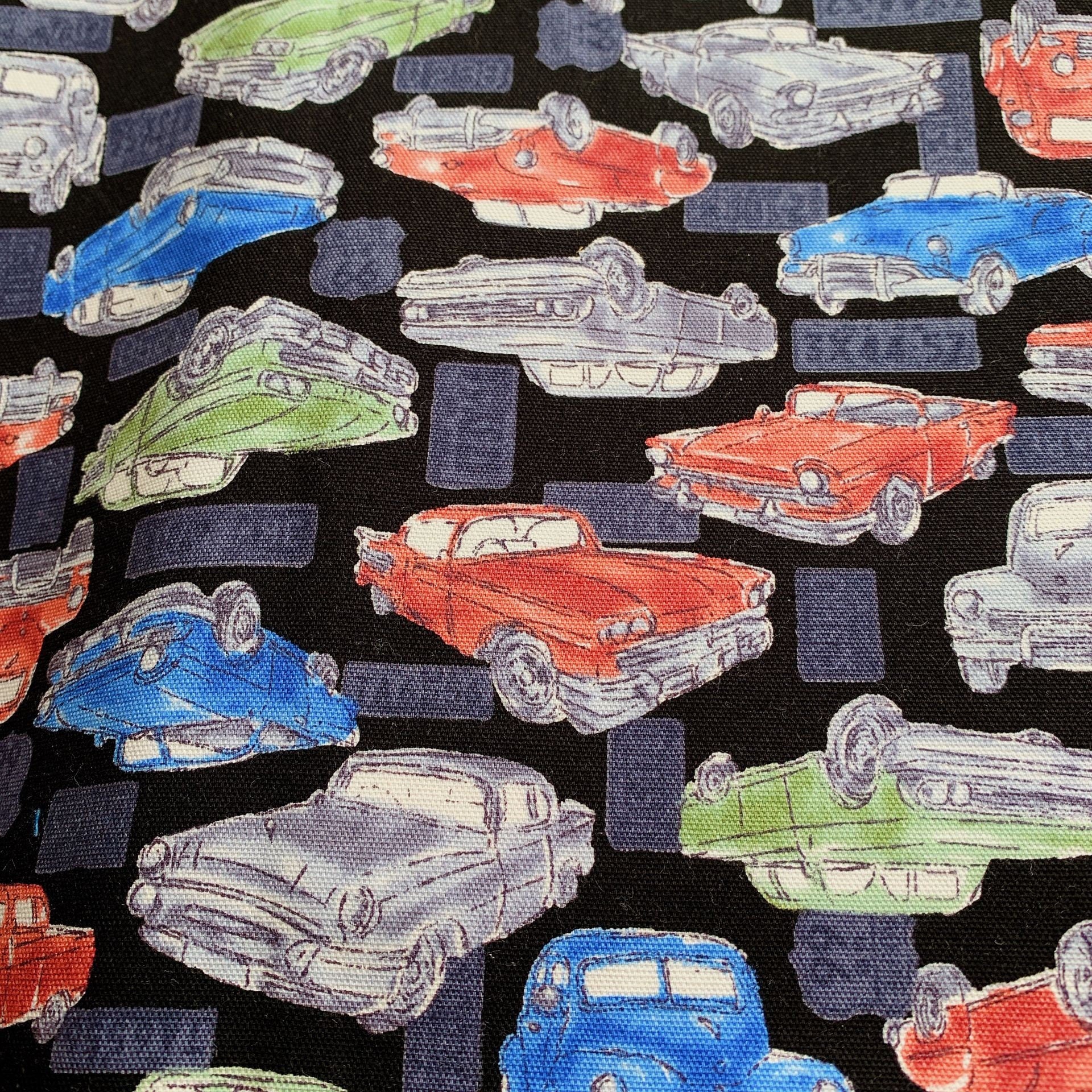 Vintage Car Pure Cotton Fabric Soft Thin Canvas Cotton Fabric Sewing Material 50 x 110cm Pick Color