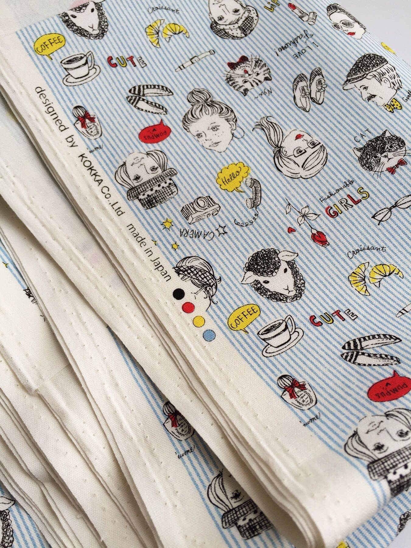 Canvas Cotton Fabric High Quality Sewing Material Modern Lady Fabric 50 x 110cm Pick Color