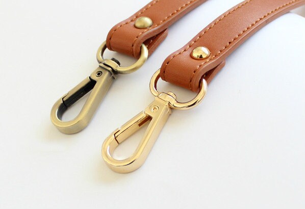 Brown Color Leather Strap Handbag Accessories Adjustable Length 105cm-123cm Various Width