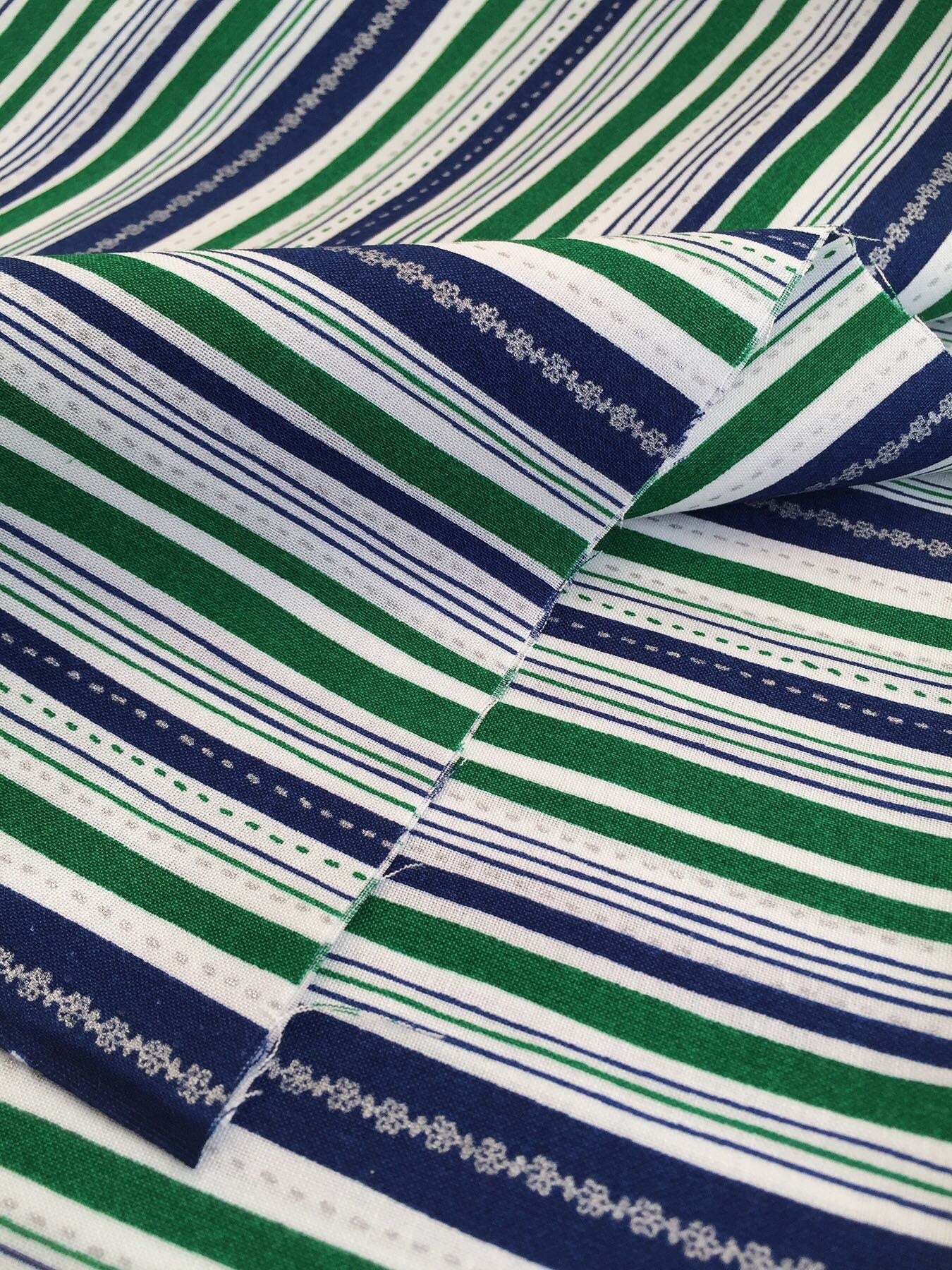 Stripes Cotton Fabric Soft Thin Cotton Fabric Sewing Material 50 x 110cm (19"x43") Pick Color