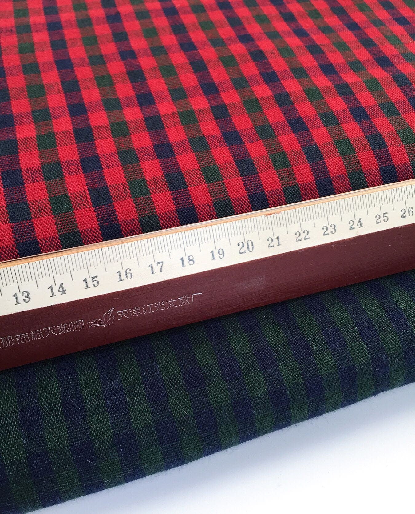 Retro Lattice Cotton And Linen Fabric Soft 50 x 110cm (19