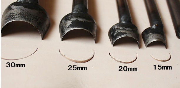 Half Round Punch Leather Hole Punch Leather craft Essential Tool Pick Size