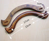 A Pair of Wood Handle Handcraft Material for Handbag Making 23cm x 7cm